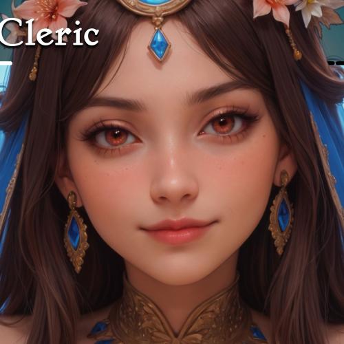 Human Cleric Token MTG proxy card